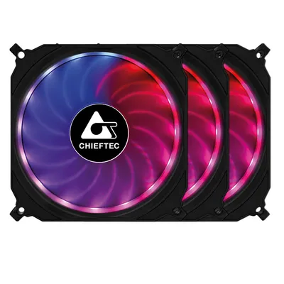 Obrázek produktu pro Chieftec CF-3012-RGB ventilátor do počítačové skříně 12 cm černý
