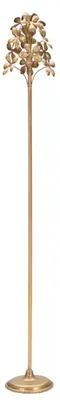 Produktbild von FURNLUX Kerzenhalter Fliessend Gold 17cm / Hauptfarbe: Gold / Abmessungen: 17 x 118 x 17 cm