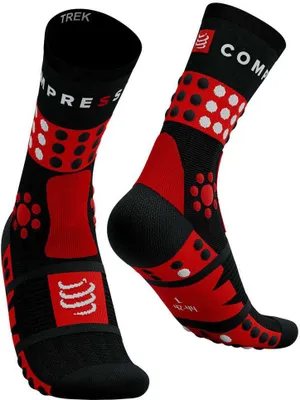 Produktbild von Compressport Trekking Black/Red/White T2 Laufsocken