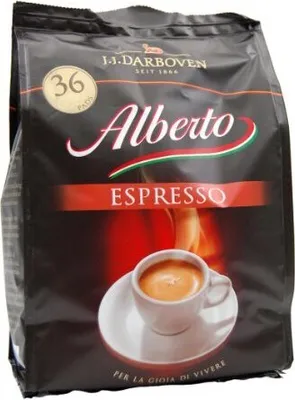 Produktbild von Alberto Espresso Pads 36 Stück intensives Aroma Packung 252g