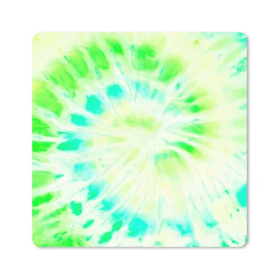 Produktbild von MuchoWow® Mauspad Mousepad Krawattenfärbung - Grün - Farbe 30x30 cm - Mousepads - Maus Mat - Pad - Mausunterlage - Gaming