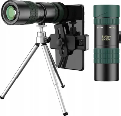 Obrázek produktu pro Monokulární dalekohled ZOOM 8-24x 30mm + držák na telefon