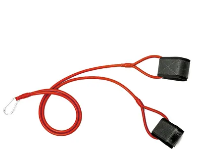 Produktbild von Rotes Fitness Widerstandsband aus Latex-Nylon für Krafttraining, 100 x 10 cm