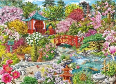 Immagine prodotto di Gibsons Puzzle Il giardino giapponese - 1000 pezzi - Gioco educativo