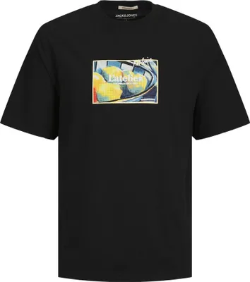 Produktbild von Jack & Jones Noto Art Kurzarm-t-shirt Schwarz S Mann Schwarz S