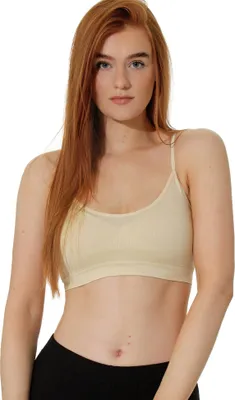 Produktbild von Yenita® Spaghetti Bustier 3er Set Seamless - Sport BH M skin