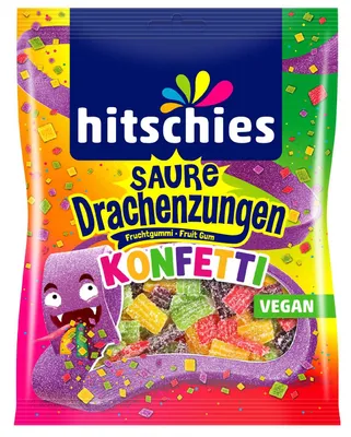Produktbild von hitschies Saure Drachenzungen Konfetti 125g