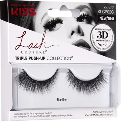 Produktbild von KISS | Künstliche Wimpern - Bustier - 1 Paar - Lange und natürliche Optik - Mit Kleber enthalten