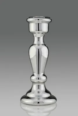 Produktbild von Kerzenleuchter aus Silberglas, H 38,0 cm Ø 14,5 cm