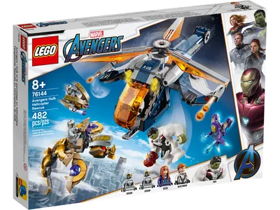 Zdjęcie produktu dla LEGO Marvel Super Heroes Avengers Hulk Helicopter Rescue, Zestaw do budowania, 8 lat(a), 482 szt., 614 g