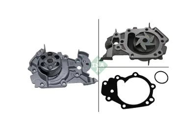 Produktbild von INA Kühlmittelpumpe Wasserpumpe für RENAULT Clio III Schrägheck (BR0/1, CR0/1) 538 0046 10