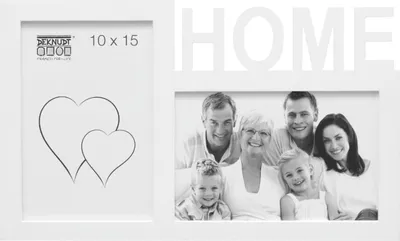 Immagine prodotto di Deknudt S68NK1 Cornice bianca per 2 foto HOME 10x15 cm