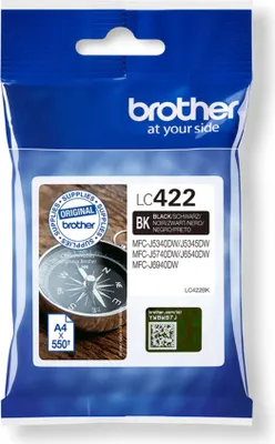 Immagine prodotto di Brother LC422 - Nero - originale - Cartuccia d'inchiostro - per Brother MFC-J5340DW, MFC-J5345DW, MFC-J5740DW, MFC-J6540DW, MFC-J6940DW