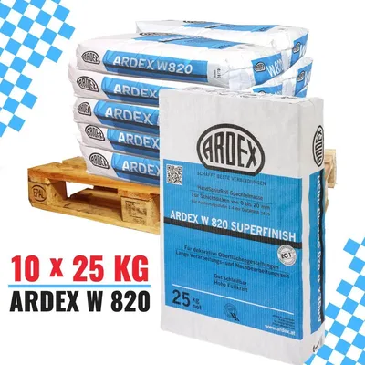 Produktbild von 10 *ARDEX W 820 Superfinish Wandspachtel Spachtelmasse Gipsspachtelmasse  25 KG