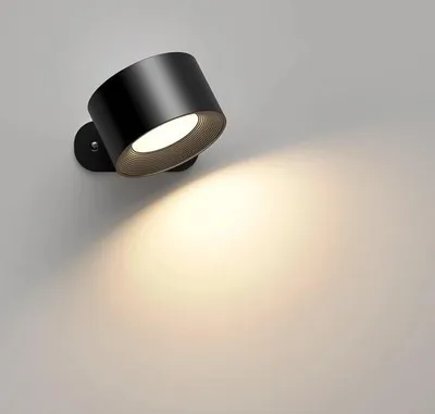 Produktbild von Bettlampen 2er Set - Leselampe - Nachttischlampen Schlafzimmer - Leselampen Schlafzimmer Erwachsene - Nachttischlampen Kopfteil - Leselampe für im Bett - Schwarz