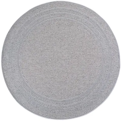 Image de Desert Qar tapis d'extérieur tissage plat rond Ø 160cm gris