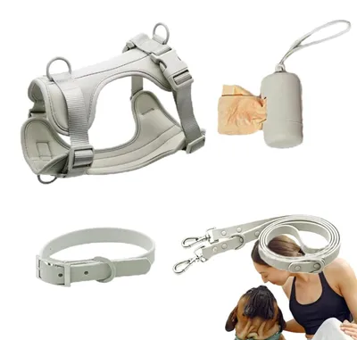 Productafbeelding van Hondenharnas Set met Leash en Poepzak Houder