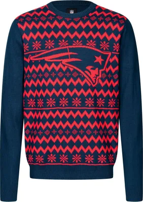 Obrázek produktu pro NFL New England Patriots Ugly Sweater Big Logo 2-Color Christmas Pullover Weihnachten XL