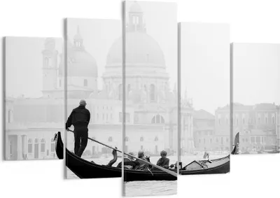 Produktbild von Bild auf Leinwand - Leinwandbild - Venedig Basilika - 150x100cm - Wand Bild - Wanddeko - Leinwanddruck - Bilder - Kunstdruck - Wanddekoration - Leinwand bilder - Wandkunst - EA150x100-3563