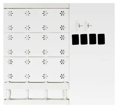 Produktbild von Erweiterbarer Regalteiler für Teleskop-Garderobensystem, wandmontiertes Aufbewahrungsregal, verstellbares Lagerregal 38 bis 60 cm