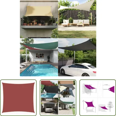 Produktbild von The Living Store Sonnensegel Oxford-Gewebe Quadratisch 7x7 m Terrakotta-Rot