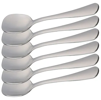 Productafbeelding van Set van 6 ijsscheppen 14,5 x 3 cm roestvrij staal