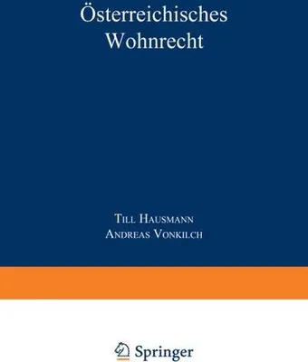 Produktbild von Österreichisches Wohnrecht