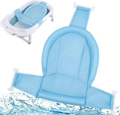 Image de Coussin de bain pour nouveau-nés, coussin moelleux pour le bain de bébé, siège de bain pour nouveau-nés, baignoire pour bébé, coussin pour le bain de bébé, siège de bain pour nouveau-nés