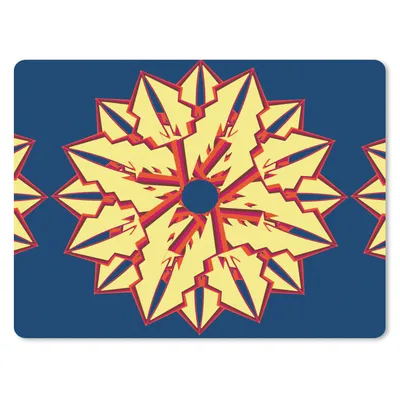 Produktbild von MuchoWow® Mauspad Mousepad Sterne - Muster - Abstrakt 23x19 cm - Mousepads - Maus Mat - Pad - Mausunterlage - Schreibtischunterlage - Mauspad