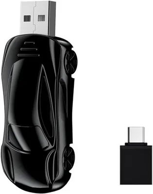 Obrázok produktu pre Adaptér pre Android Auto a CarPlay, 2 v 1, USB typu C, bezdrôtový, prevodník na káblové pripojenie