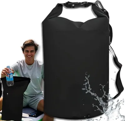 Image de EDIBAZZAR | Grand sac de plage étanche pour le dos 20l