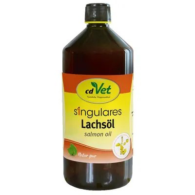 Produktbild von cdVet Lachsöl kaltgepresst für Hunde & Katzen, 1 L – für alle Lebensphasen