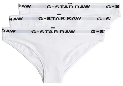 Zdjęcie produktu dla Bielizna damska G-Star, zestaw 3 sztuk, kolor biały (White/White/White D23775-D516-6008), rozmiar XXS