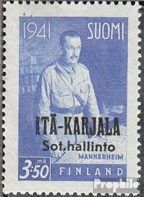 Produktbild von Briefmarken Finnische Bes. Ostkarelien 1942 Mi 26 postfrisch Aufdruckausgabe