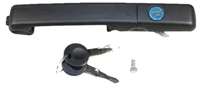 Imagen del producto de Manija exterior de puerta delantera izquierda con cerradura, color , marca METZGER, compatible con, entre otros, vehículos VW PASSAT