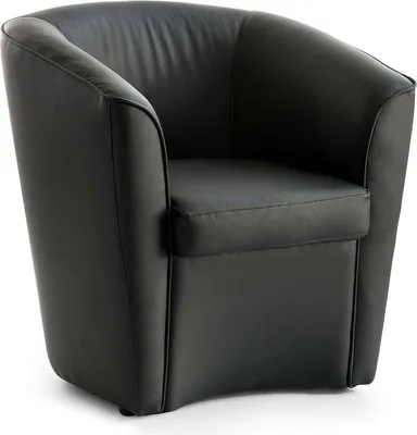 Produktbild von Lounge-Sessel Annaluna, Lounge-Sessel, 100%  Italy, Relaxsessel aus Kunstleder, Cm 70x60h74, Schwarz