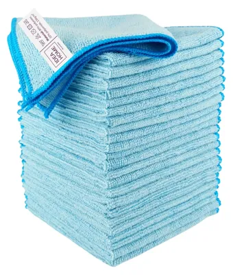 Zdjęcie produktu dla IDEA HOME, zestaw 24 sztuk ściereczek z mikrofibry, 230 g/m², bardzo chłonne, ściereczki do czyszczenia, 30x30 cm