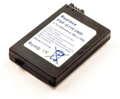 Produktbild von Ersatzakku für Sony PSP Slim (2. Generation) – PSP-S110 1200 mAh