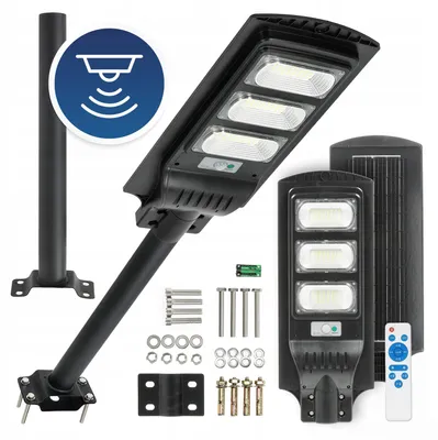 Produktbild von Kobi LED Solar Straßenlaterne 8W 6500K mit Bewegungssensor