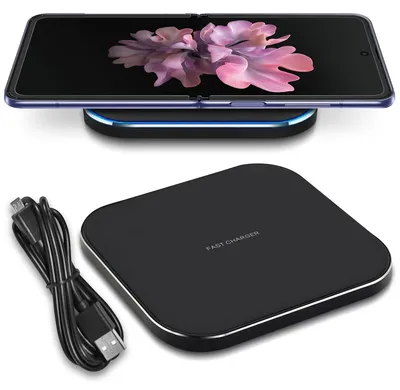 Produktbild von QI Wireless Ladegerät für Samsung Galaxy Z Flip Fold 7 6 5 Ladematte Ladestation