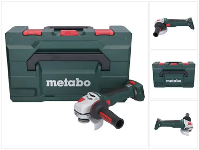 Image de Metabo WB 18 LT BL 11-125 Quick Meuleuse d'angle sans fil 18 V 125 mm brushless + metaBOX (613054840) - sans batterie, sans chargeur