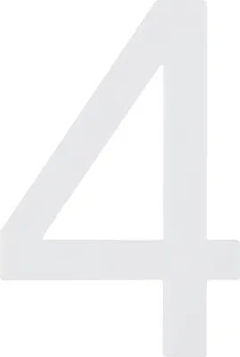 Produktbild von Alpertec Hausnummer 4 Selbstklebend Nachtleuchtend