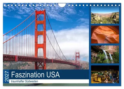 Produktbild von Kalender 2027 · US-Ausgabe · Faszination USA – traumhafte Südwestlandschaft (Wandkalender 2027 12" × 8" Querformat), CALVENDO 12-Monats-Wandkalender