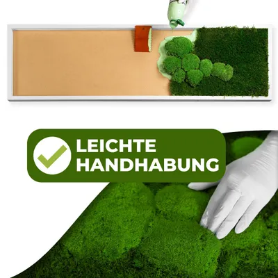 Produktbild von Moosbild DIY Set - Do It Yourself Wandbild (Weiß 35x35 cm)
