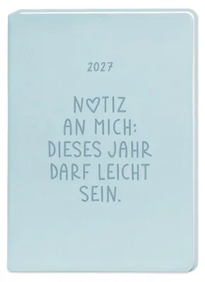 Produktbild von Terminplaner Lederlook 2027 Hellblau