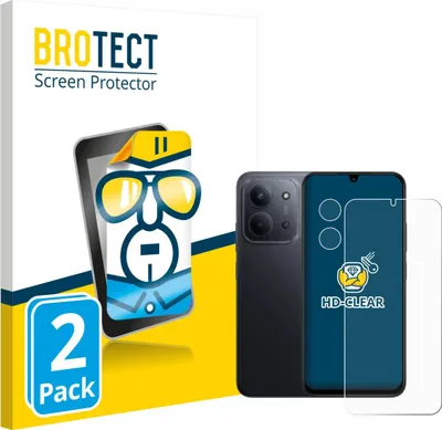 Produktbild von 2x Für Xiaomi Redmi 15C 4G (Display+Kamera) Schutzfolie BROTECT Displayschutz Display Schutz Folie Klar Transparent