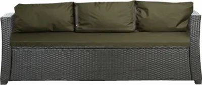 Produktbild von Poduszka na sofę rattanową zielona | siedzisko 168x50x7 + oparcie 3szt 56x50 | poduszka na sofę ogrodową | poduszka na meble ogrodowe