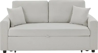 Produktbild von 3-Sitzer-Schlafsofa aus beigefarbenem INIZOR-Stoff