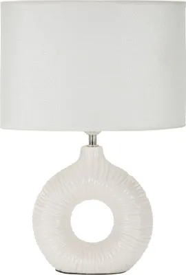 Zdjęcie produktu dla o Ferretti Lampa Stołowa Seta E14 28,5x15x43 cm Biała
