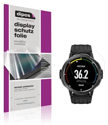 Image de 6x Film de protection d'écran pour viqee 1.46 Zoll Smartwatch protecteur clair dipos
